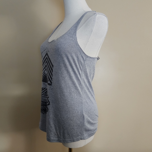 Grey and Black Geometric Tank Top, Women's Small - Picture 6 of 12